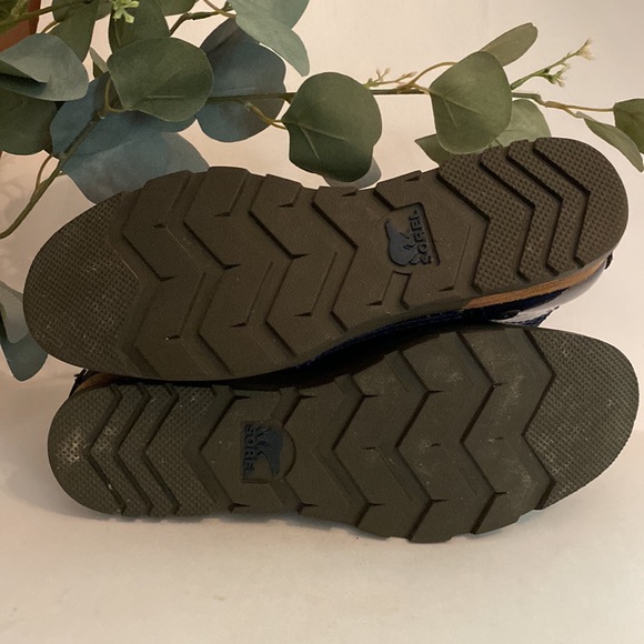 Sorel | Major | Collegiate Navy | patent leather | mesh | lace up | 6.5 | boots - Picture 8 of 13